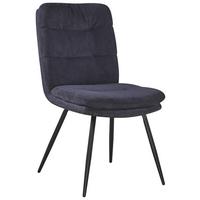 ŽIDLE NOVA - šedá/černá, Moderní, kov/textil (48/89/67cm) - Premium Living