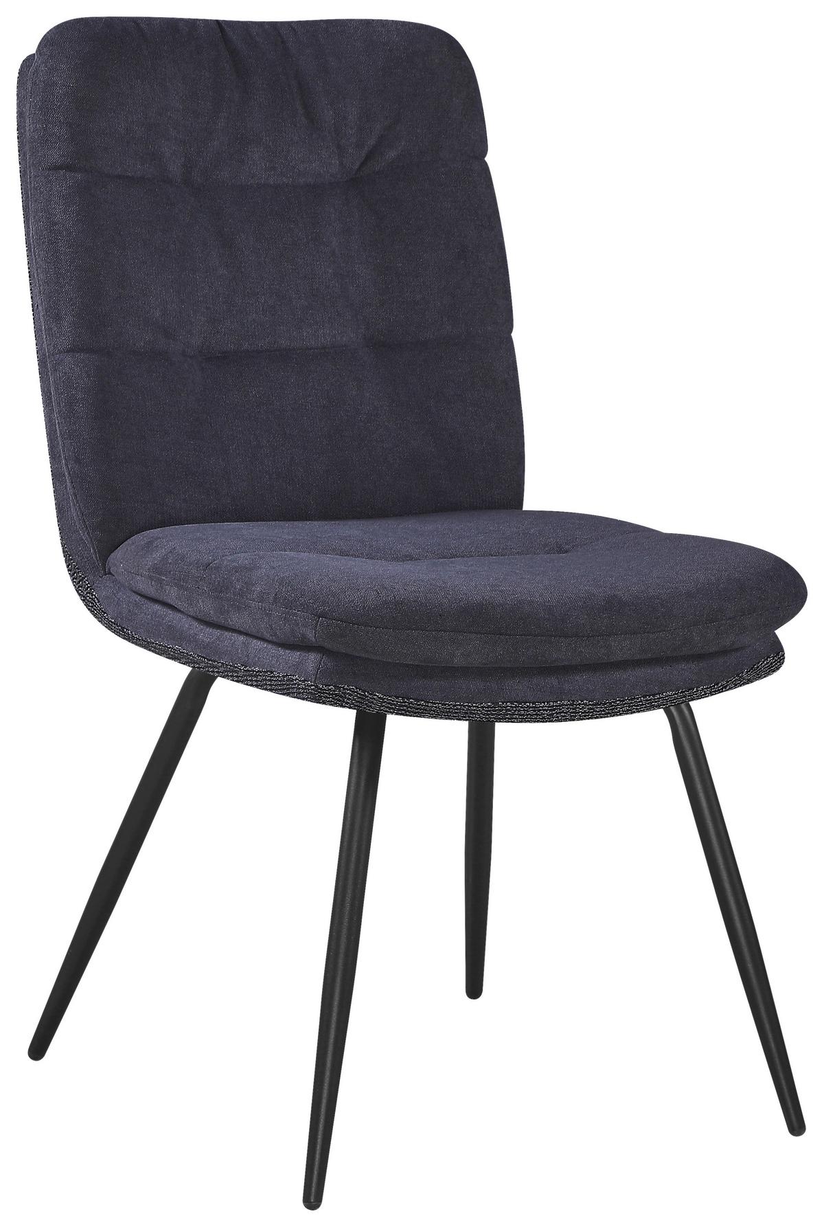 ŽIDLE NOVA - šedá/černá, Moderní, kov/textil (48/89/67cm) - Premium Living