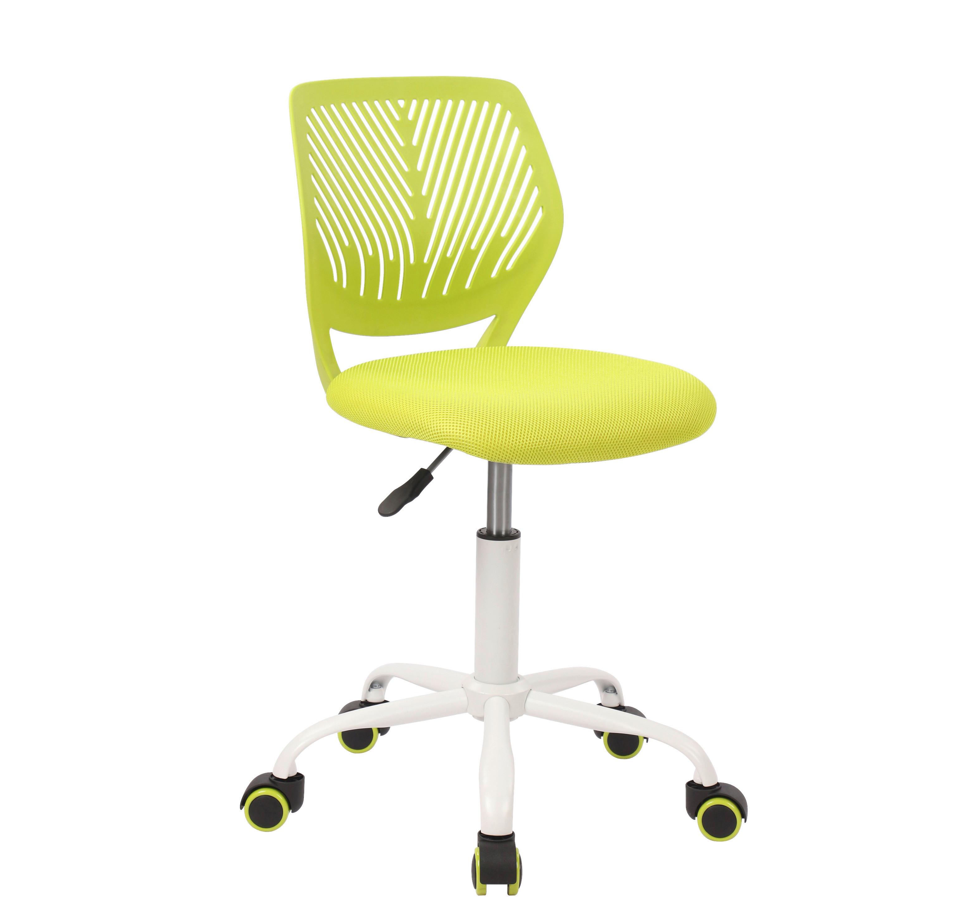 Otočná židle Kira Zelená cca. 40x87x44cm - bílá/zelená, Moderní, kov/dřevo (40/87/44cm) - Mömax