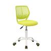 Otočná židle Kira Zelená cca. 40x87x44cm - bílá/zelená, Moderní, kov/dřevo (40/87/44cm) - Mömax