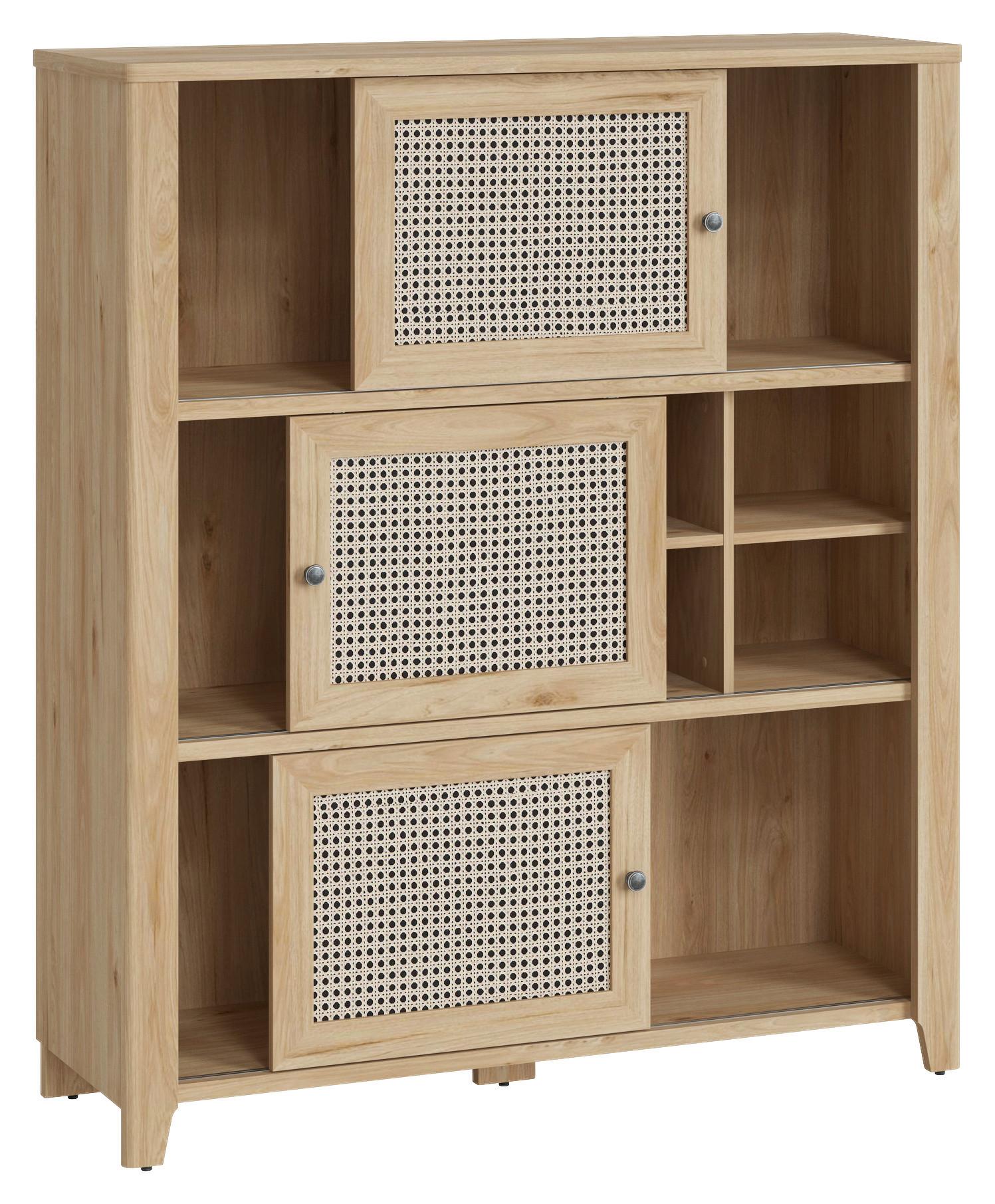 Komód Cestino - Modern, faalapú anyag (129/150/42cm)