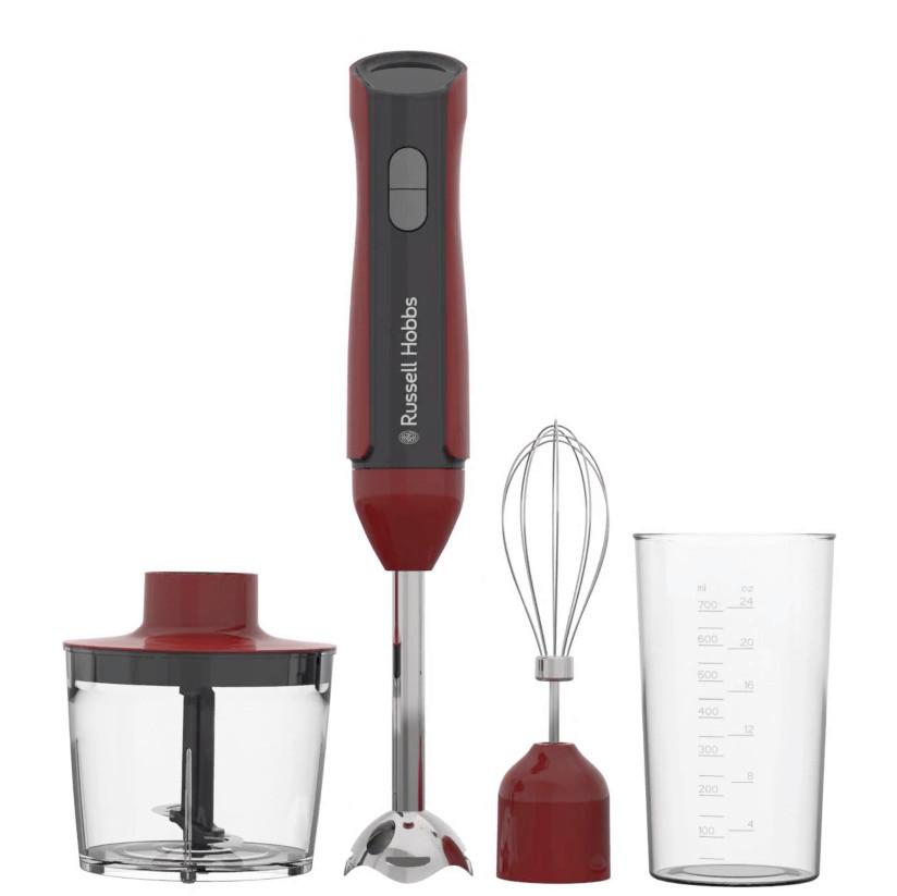 Botmixer Szett Desire Red Russell Hobbs - piros, Modern, műanyag (5/41cm) - Russell Hobbs