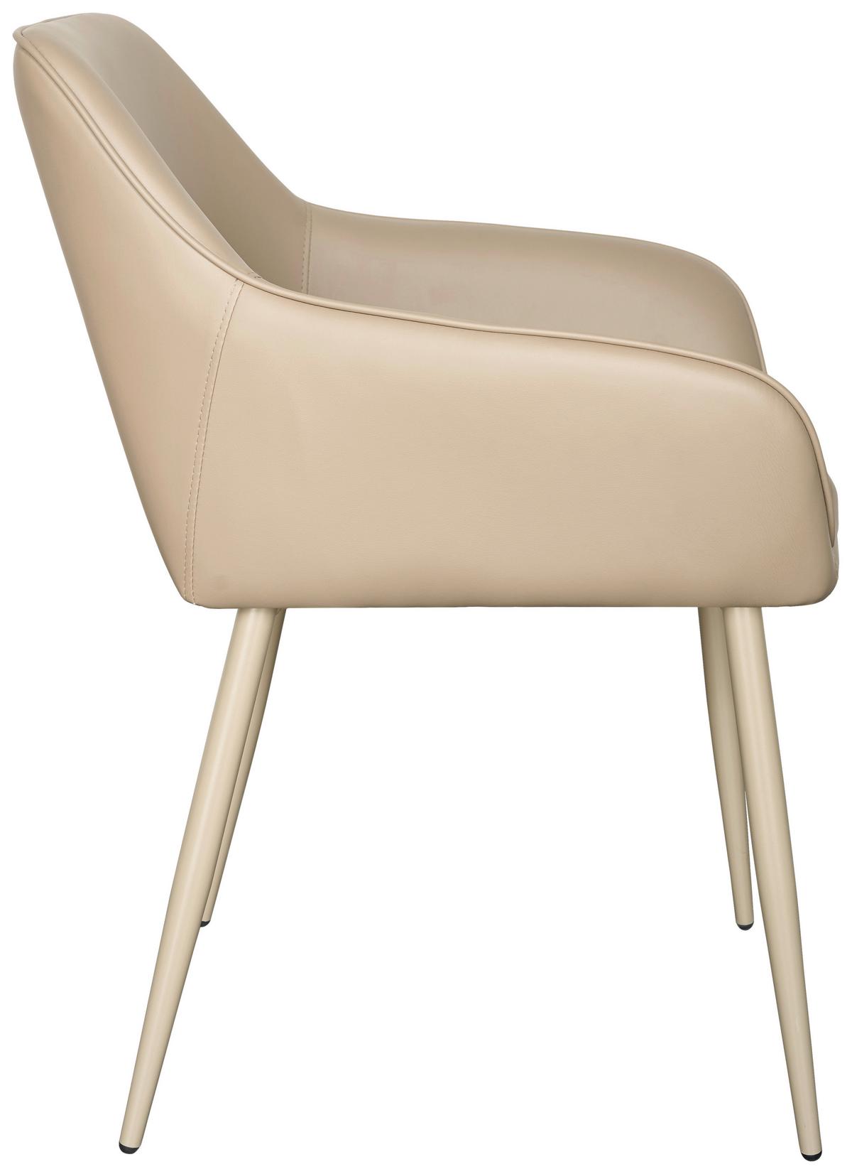 Armlehnstuhl Sevilla Khaki B: 56 cm - Khaki, MODERN, Textil/Metall (56/82/61cm) - Livetastic