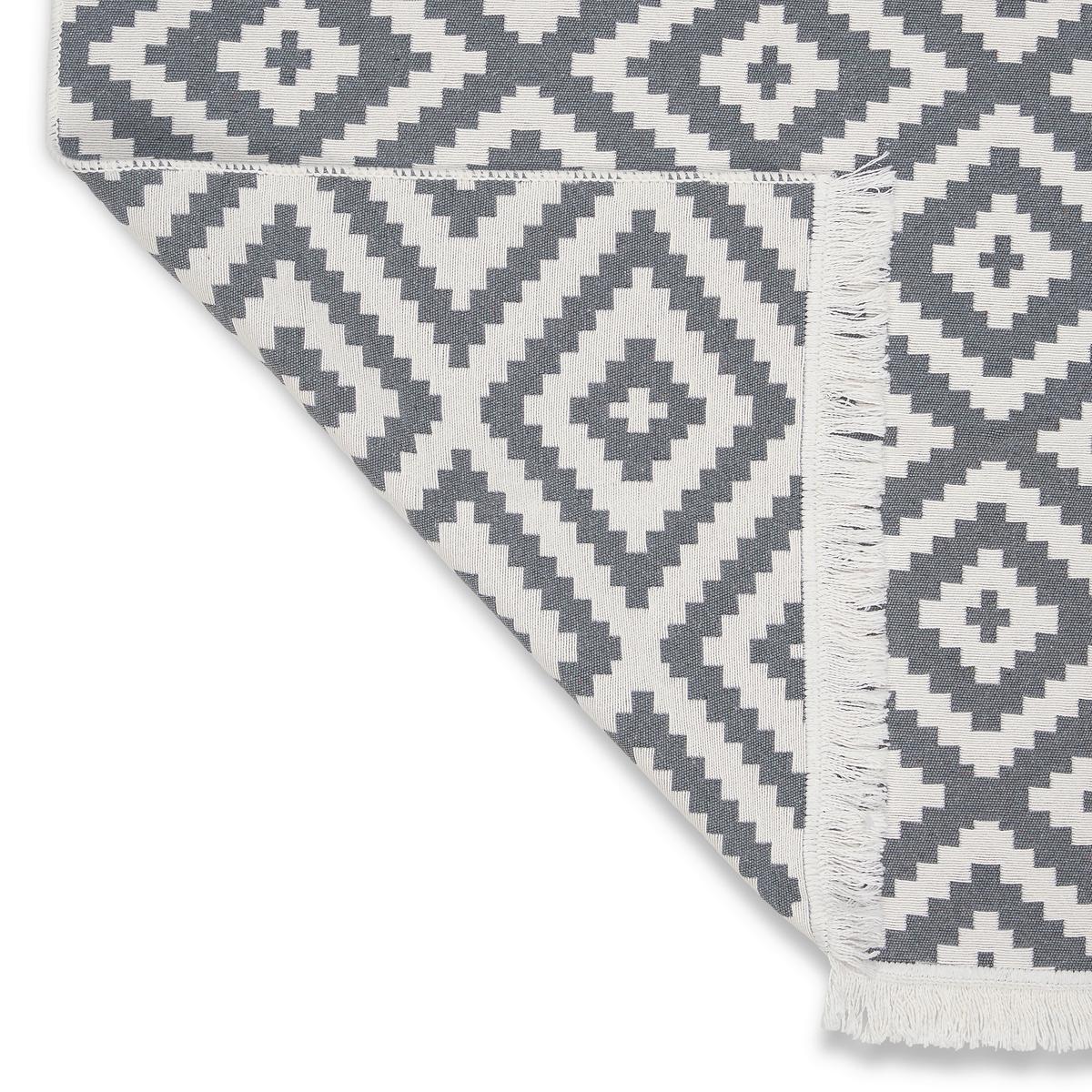 RUČNĚ TKANÝ KOBEREC Inaya 2, 120/170cm - bílá/antracitová, Moderní, textil (120/170cm) - Mömax