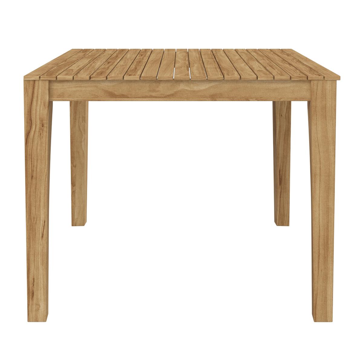JEDÁLENSKÁ TERASOVÁ SÚPRAVA JULINA - farba akácie/krémová, Modern, kov/drevo (205/76/72cm) - Bessagi Garden