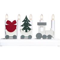 Led-dekoleuchte 410405 Kerzenständer - Weiß, Basics, Holz/Kunststoff (28/5,5/15cm) - Eglo