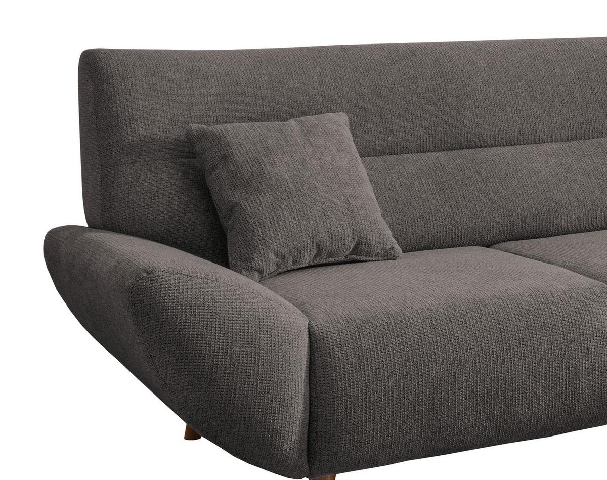 Ecksofa Drago Graubraun S: 290x166 cm - Wildeiche/Graubraun, MODERN, Textil (290/166cm) - MID.YOU