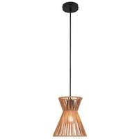 Závěsné svítidlo Naturm - černá/přírodní barvy, Konvenční, kov/papír (20/120cm) - Mömax