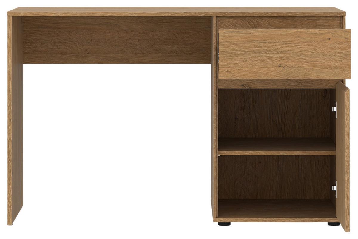 Schreibtisch Calzado Steineiche B: 120cm - Eichefarben, MODERN, Holzwerkstoff (120/76/60cm)