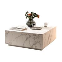 COUCHTISCH Weiß L: 90 cm - Weiß, Design, Holzwerkstoff (90/90/35cm) - Livetastic