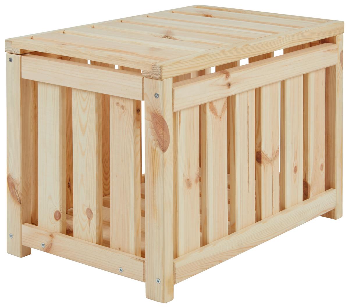 Truhe Maxi - Naturfarben, Natur, Holz (60/45/40cm)