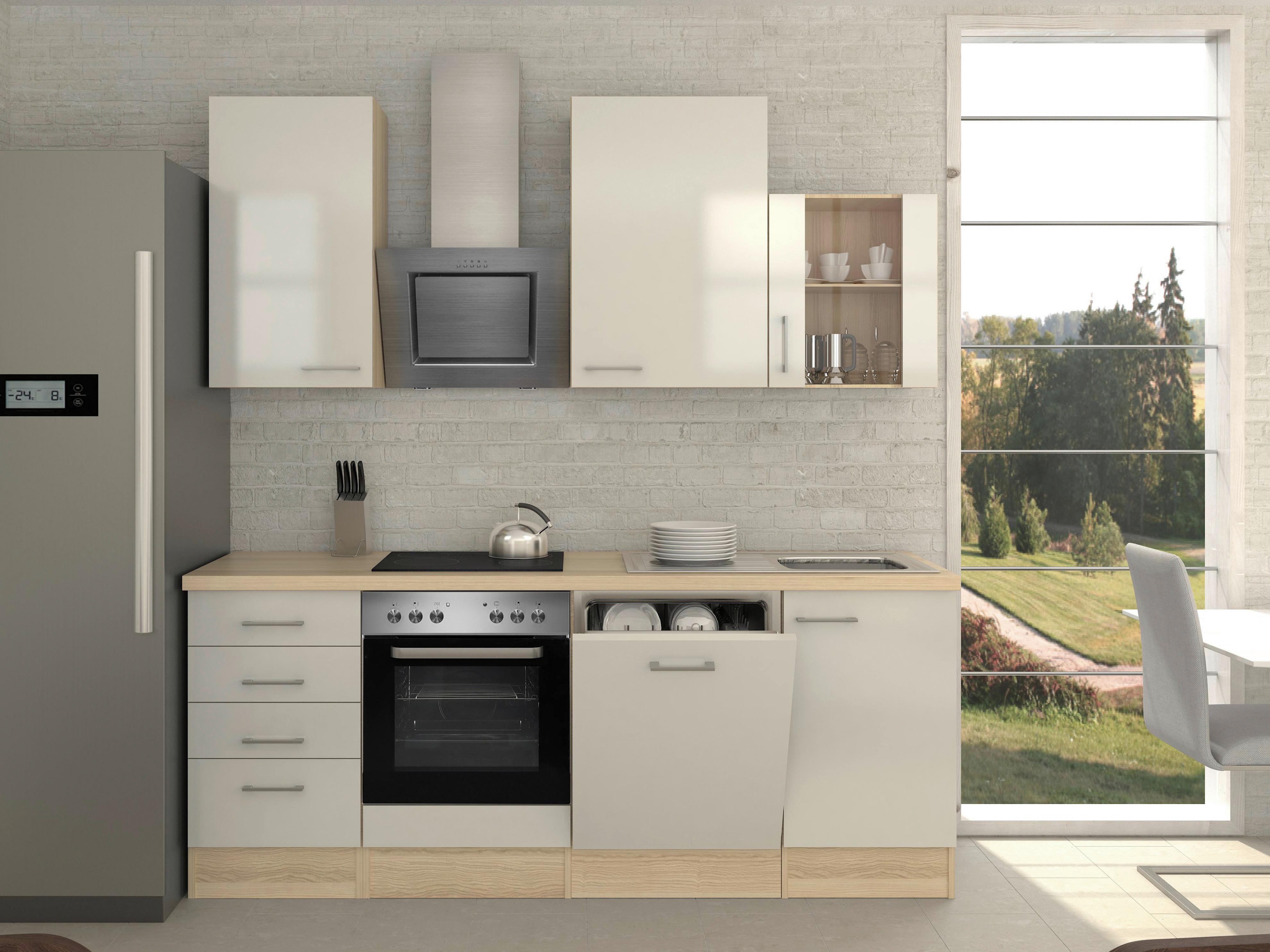 Luxus Küchenzeile 220 Cm Mit Geräten Bilder