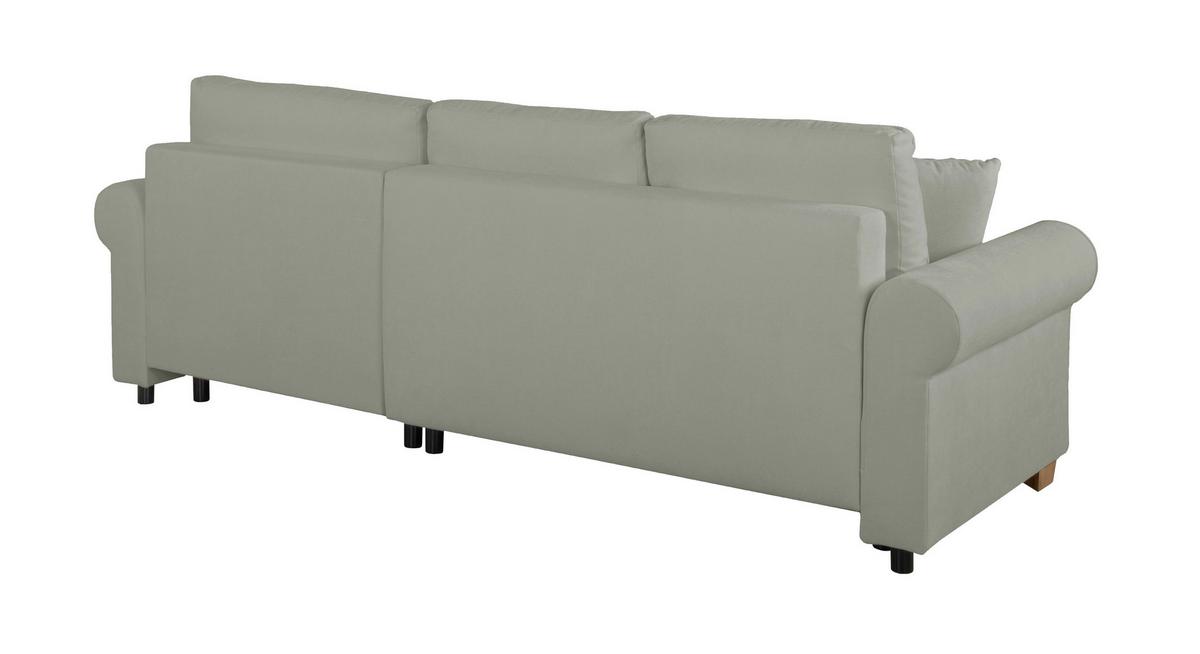Ecksofa Arles, Grau 90 S: 266x161 Cm - Buchefarben/Grau, Design, Textil (266/161cm) - MID.YOU