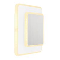 Led-wandleuchte 78406w Many - Opal/Nickelfarben, Basics, Kunststoff/Metall (20/5,5/17cm) - Globo