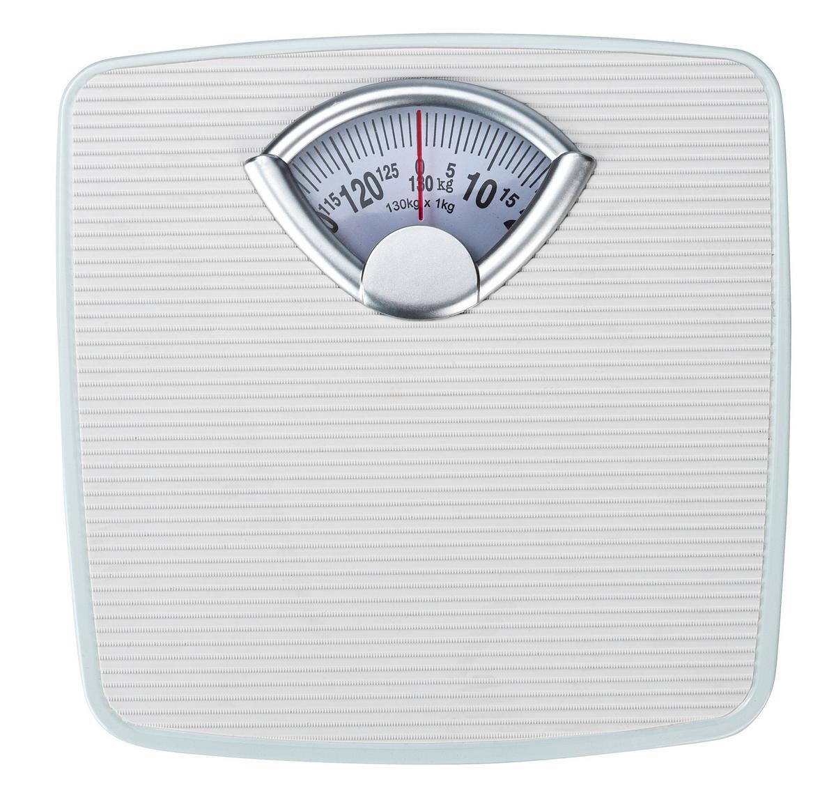 Körperwaage Analog Wenko Bis 130 Kg - Weiß, KONVENTIONELL, Kunststoff/Metall (27/4,5/26,5cm) - Wenko