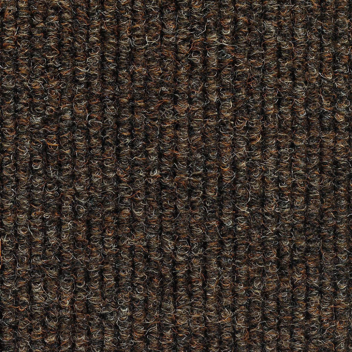 Teppichfliese Braun Solid Rib 50x50 Cm Florhöhe 2,5 Mm - Basics, Textil (50/50cm)