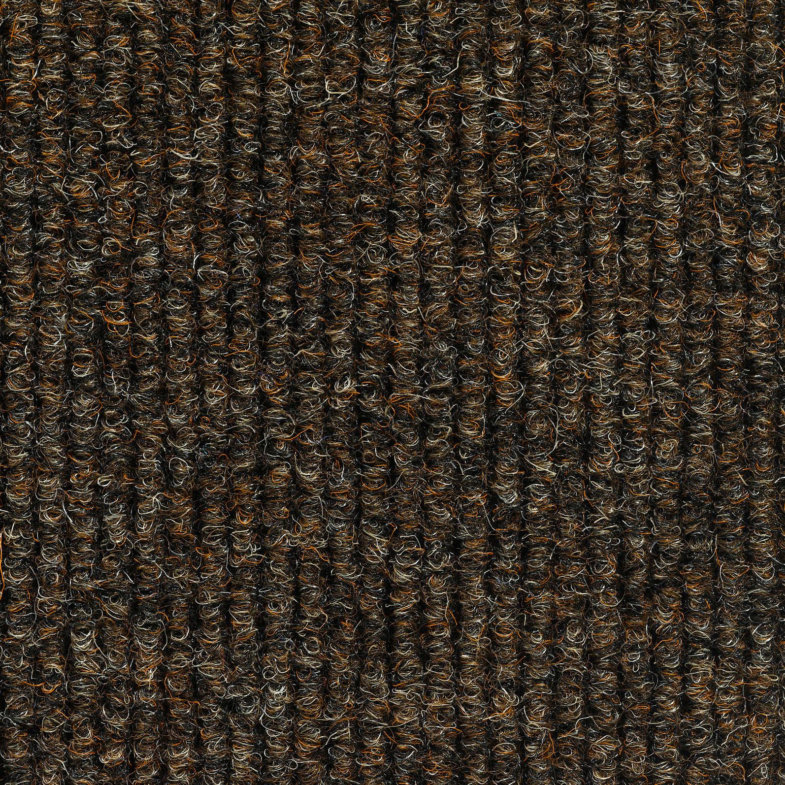 Teppichfliese Braun Solid Rib 50x50 Cm Florhöhe 2,5 Mm