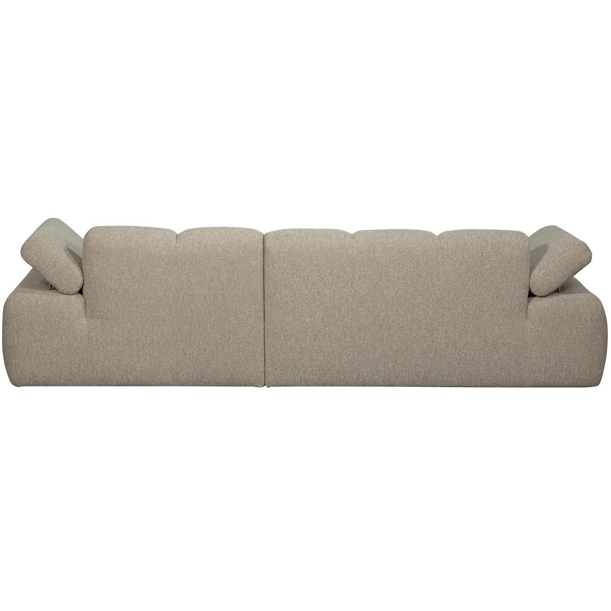 Ecksofa Mojo Beige S: 284x160 Cm - Beige/Schwarz, Design, Textil (284/160cm) - Livetastic
