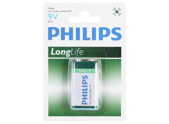 Batterie 9v Long Life - KONVENTIONELL (13/8/2cm) - Philips Batterie 9v Long Life - KONVENTIONELL (13/8/2cm) - Philips