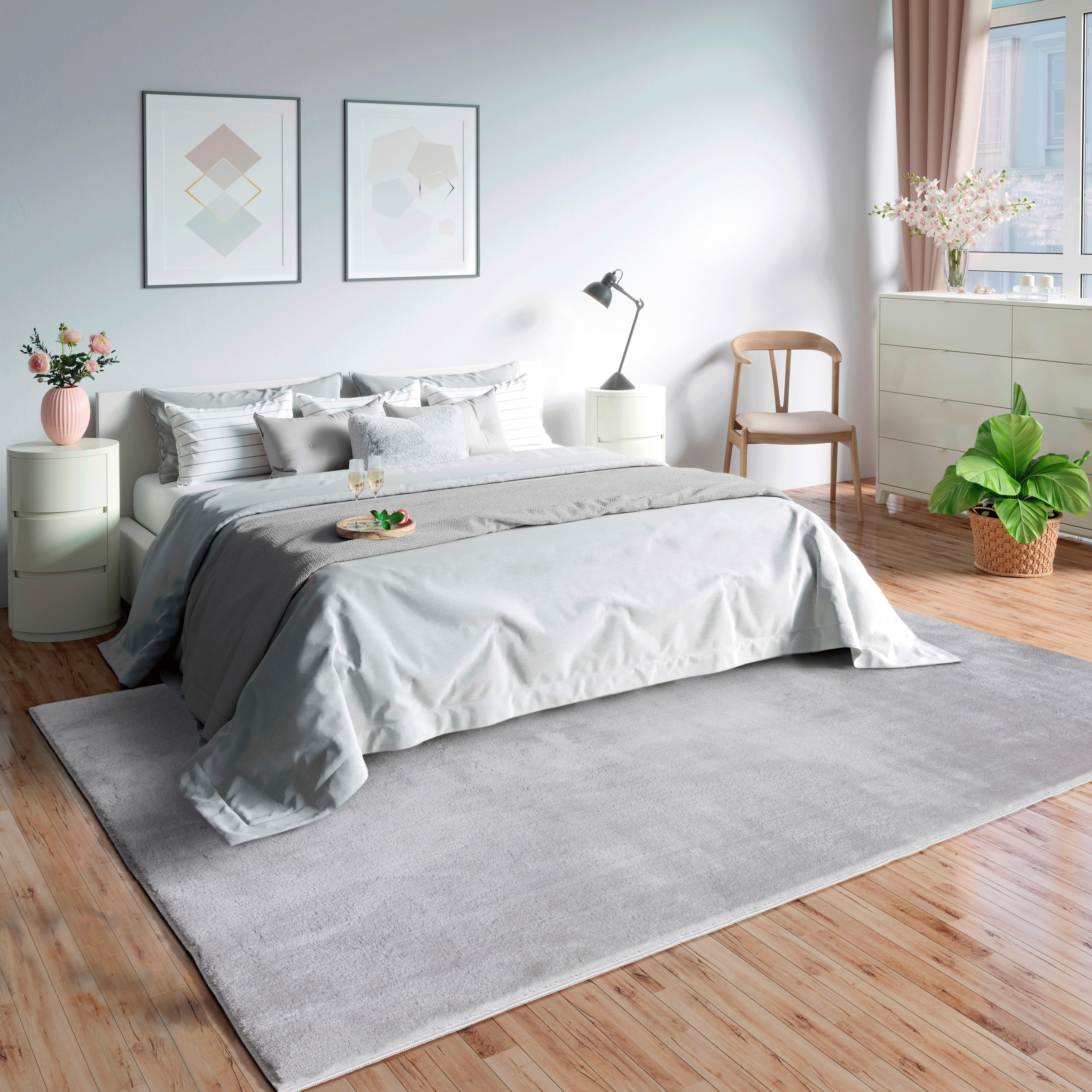 Fellteppich Loft - Grau, KONVENTIONELL, Textil (200/280cm)