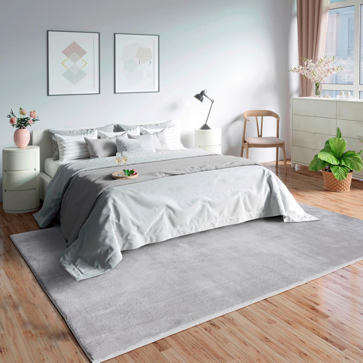 Fellteppich Loft - Grau, KONVENTIONELL, Textil (240/340cm)