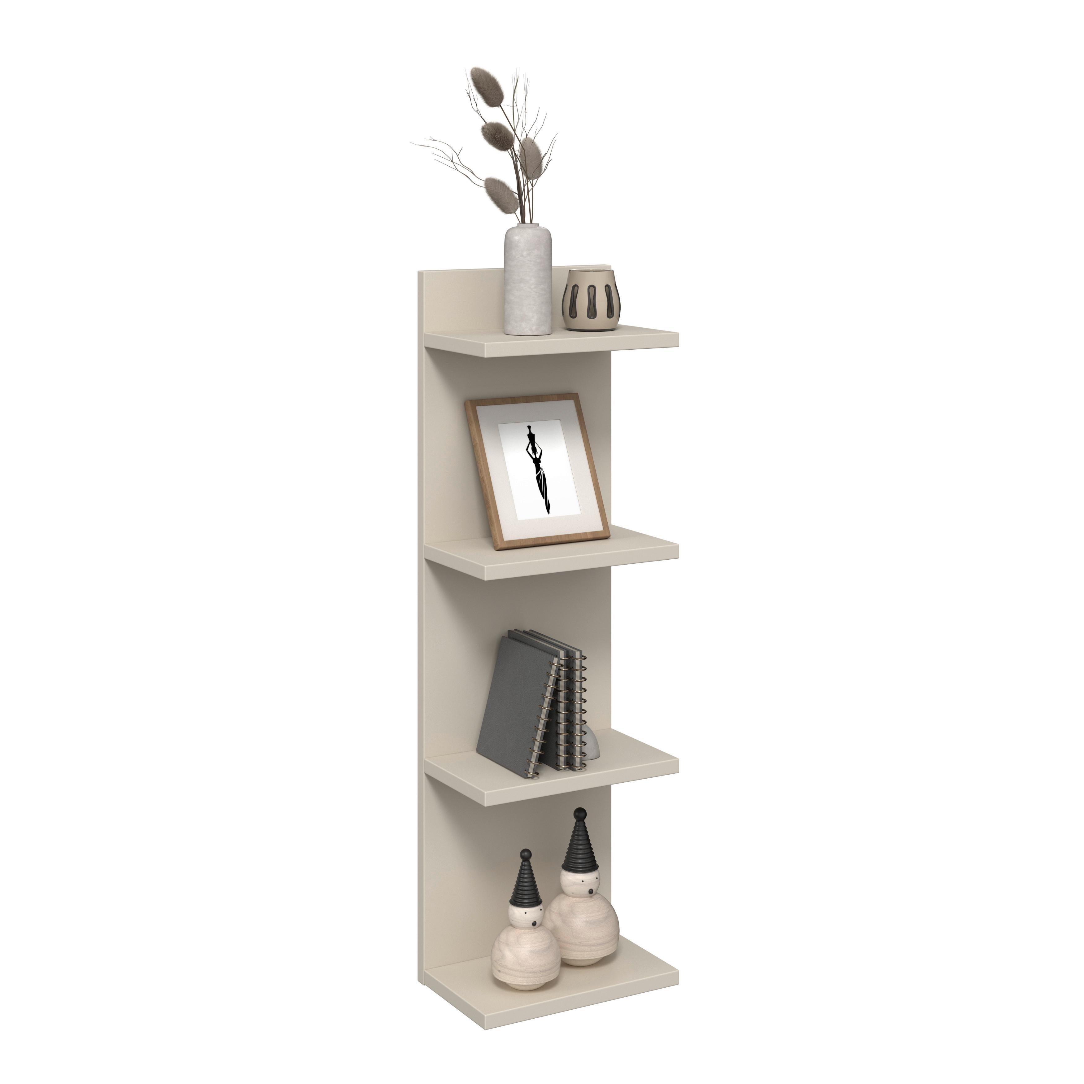 Wandregal EOLO Kaschmir B: 23,2 cm - Kaschmir, Trend, Holzwerkstoff (23,2/75/16,8cm)