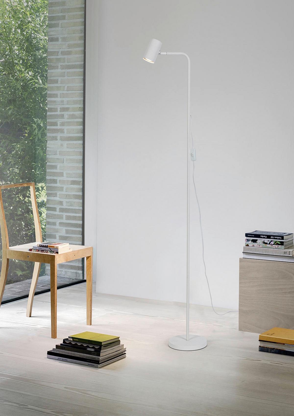 STOJACIA LAMPA NEUZOP - biela, Modern, kov/plast (35,5/18/154,5cm) - Mömax
