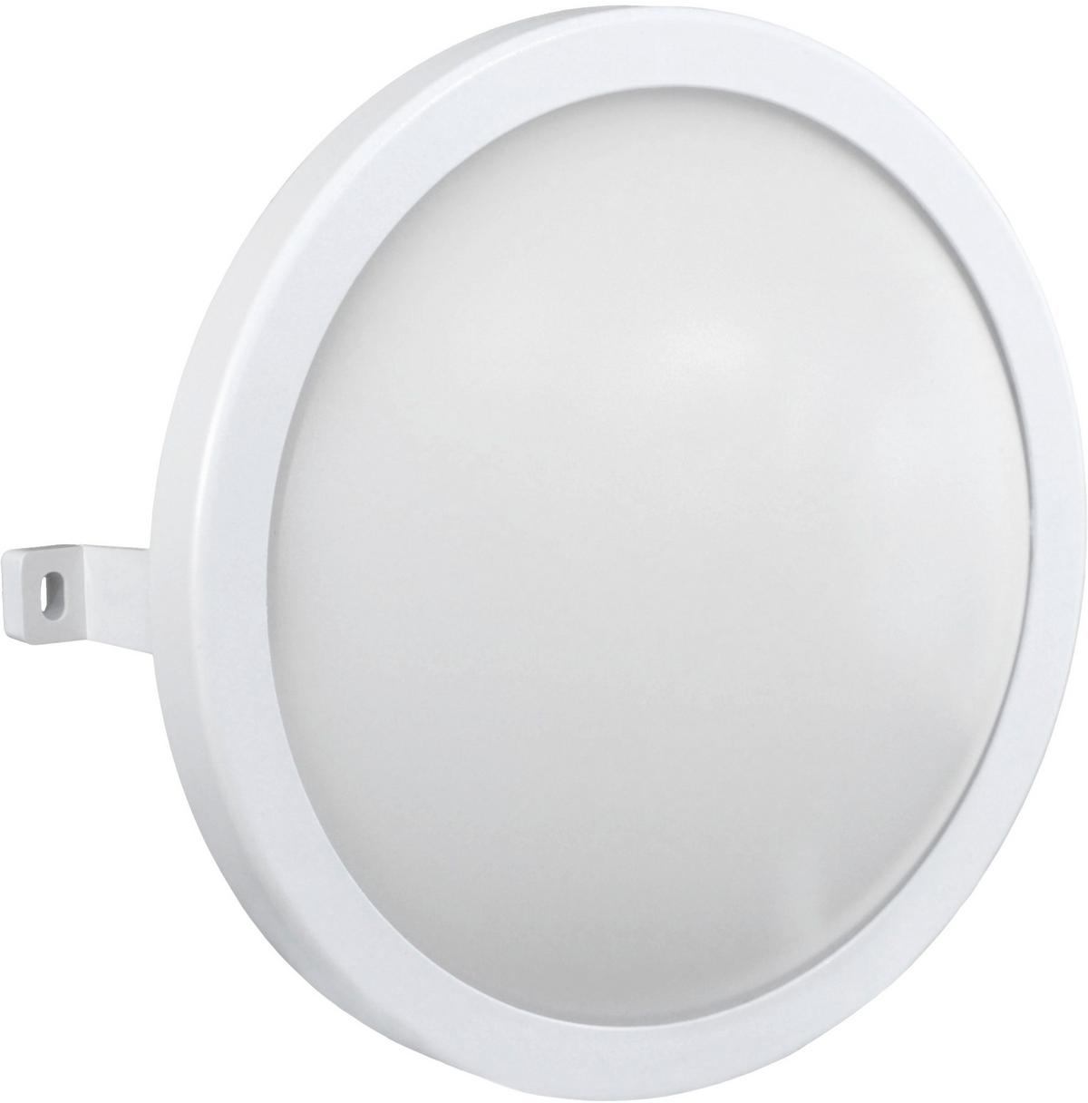 Led-wandleuchte 1-flammig, Für In- Und Outdoor - Weiß, Basics, Kunststoff (19/7,9cm)