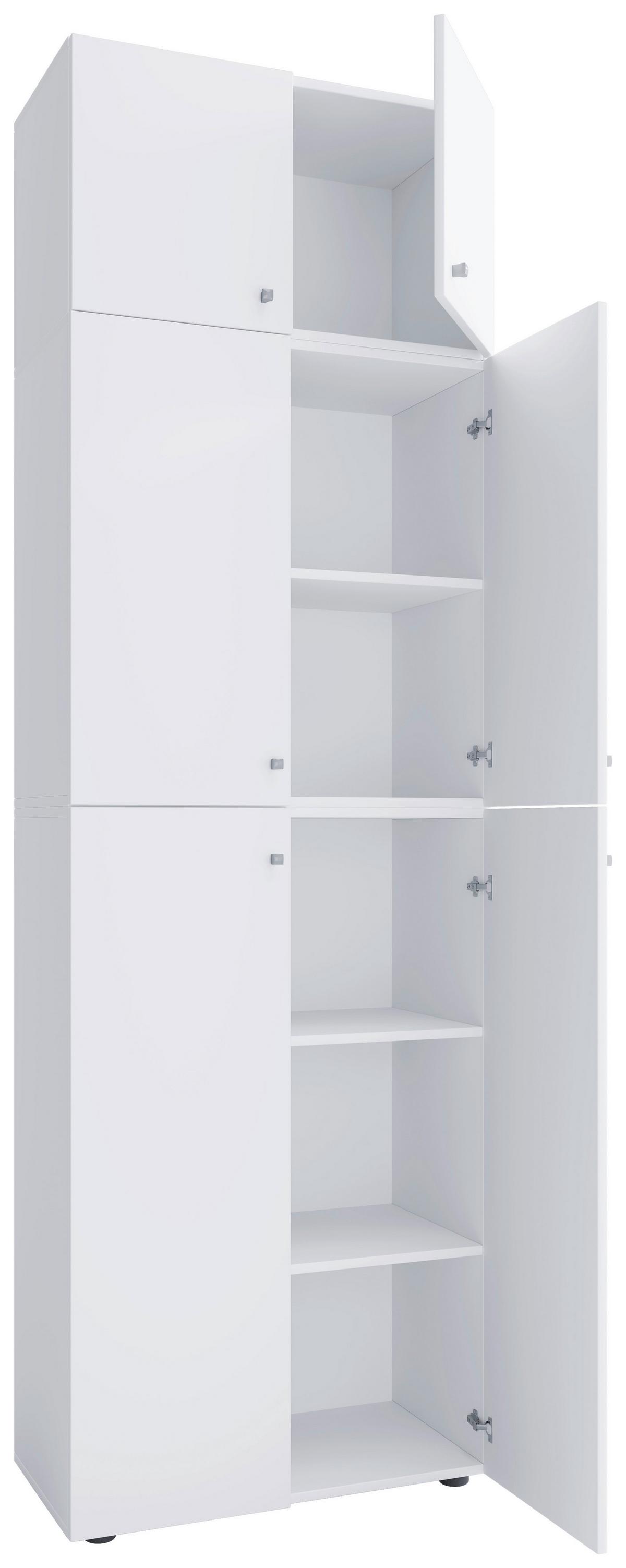 Drehtürenschrank B: 70 Cm Lona Xxl Weiß - Weiß, MODERN, Holzwerkstoff (70/223/39cm) - MID.YOU
