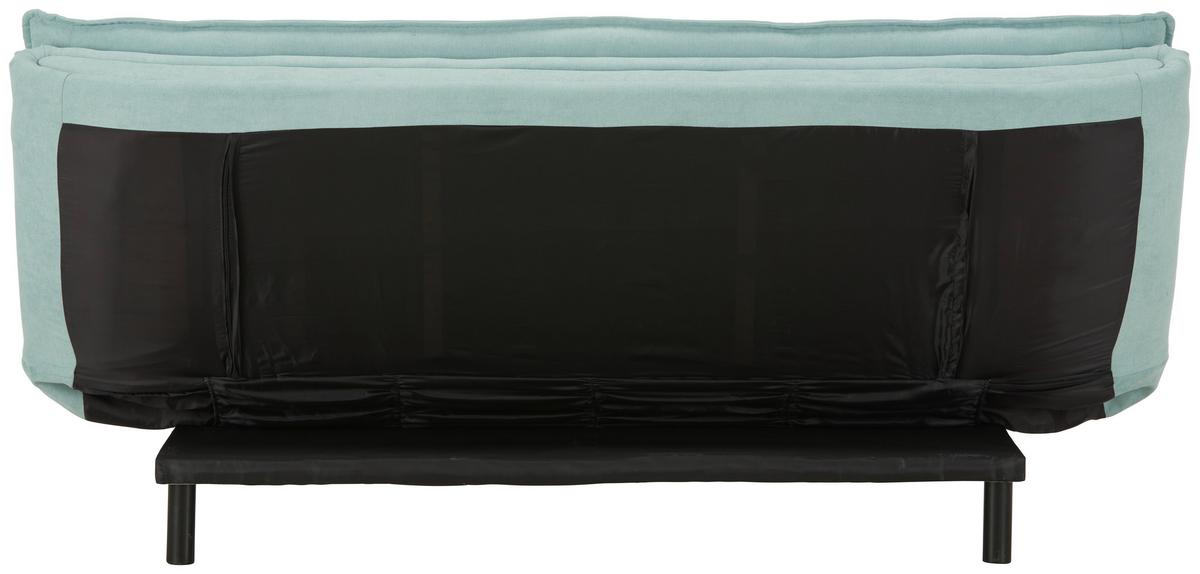 Rozkladacia pohovka ALASKA, zelená, max. 240 kg - čierna/zelená, Modern, drevo/textil (194/90/100cm) - Based