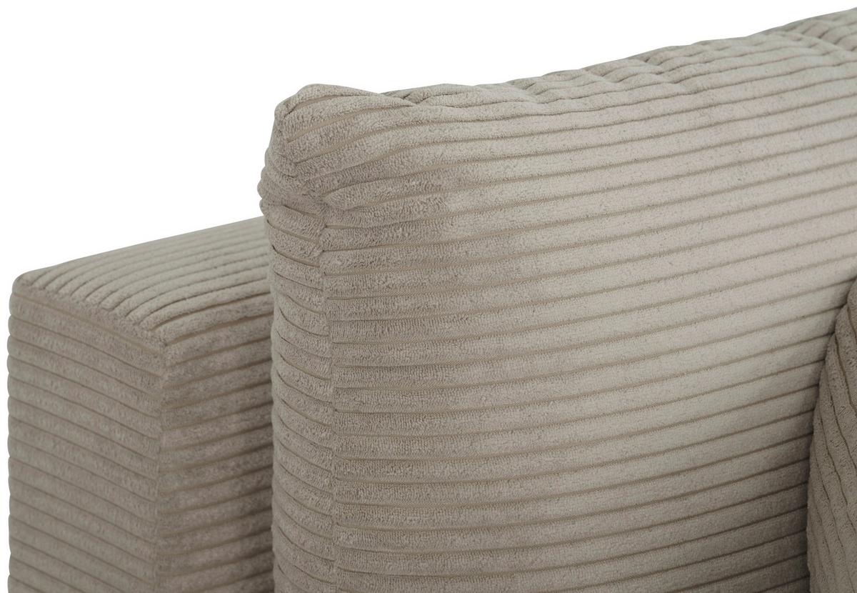 Ecksofa Joni Beige S: 250 cm - Beige, Design, Textil (250/151cm) - MID.YOU