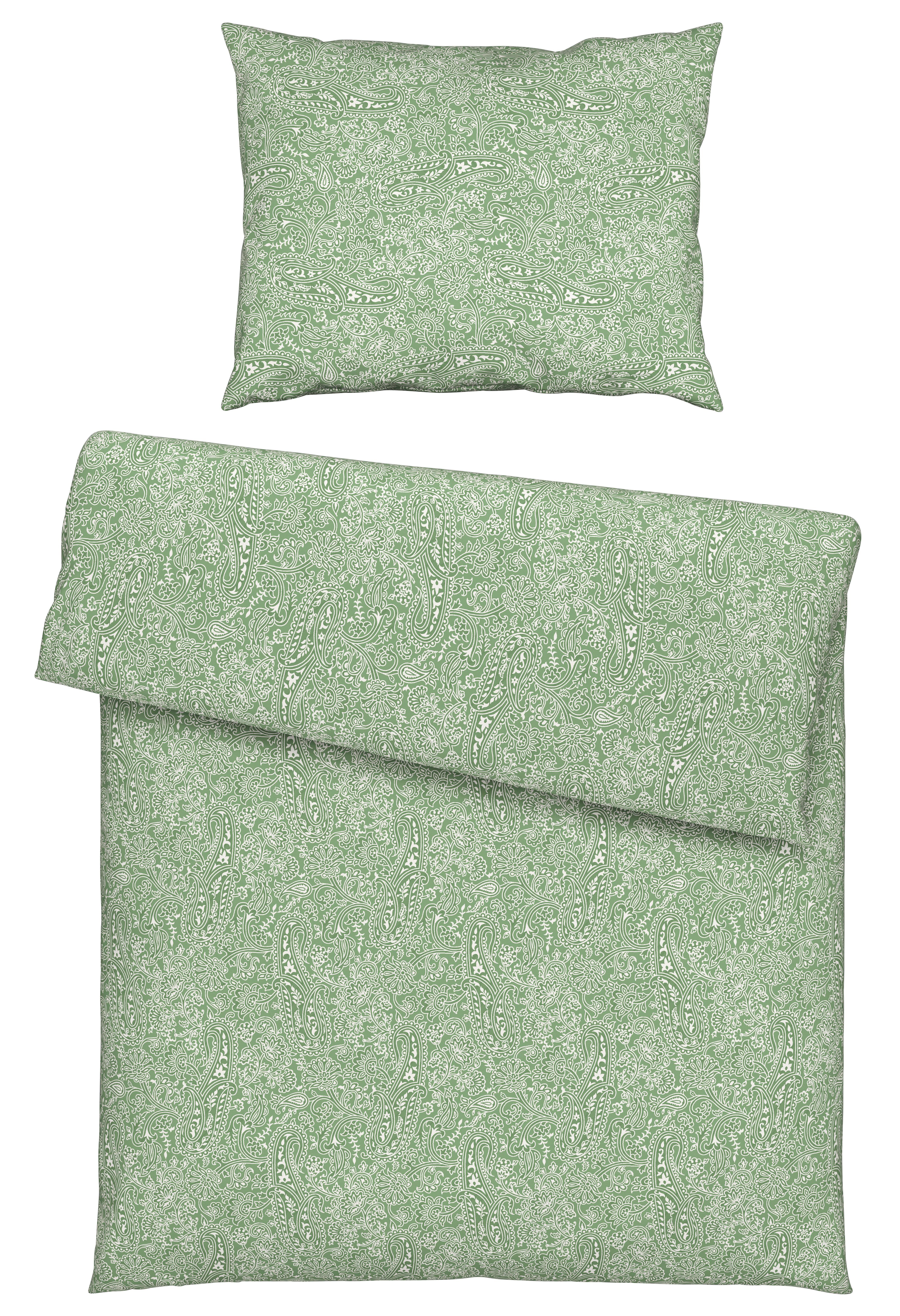 POVLEČENÍ Layla, 140/200cm, zelená - zelená, Konvenční, textil (140/200cm) - Modern Living