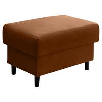 Hocker Cavoli, Cognac B: 76 cm - Cognac/Schwarz, MODERN, Textil (76/46/55cm) - Livetastic