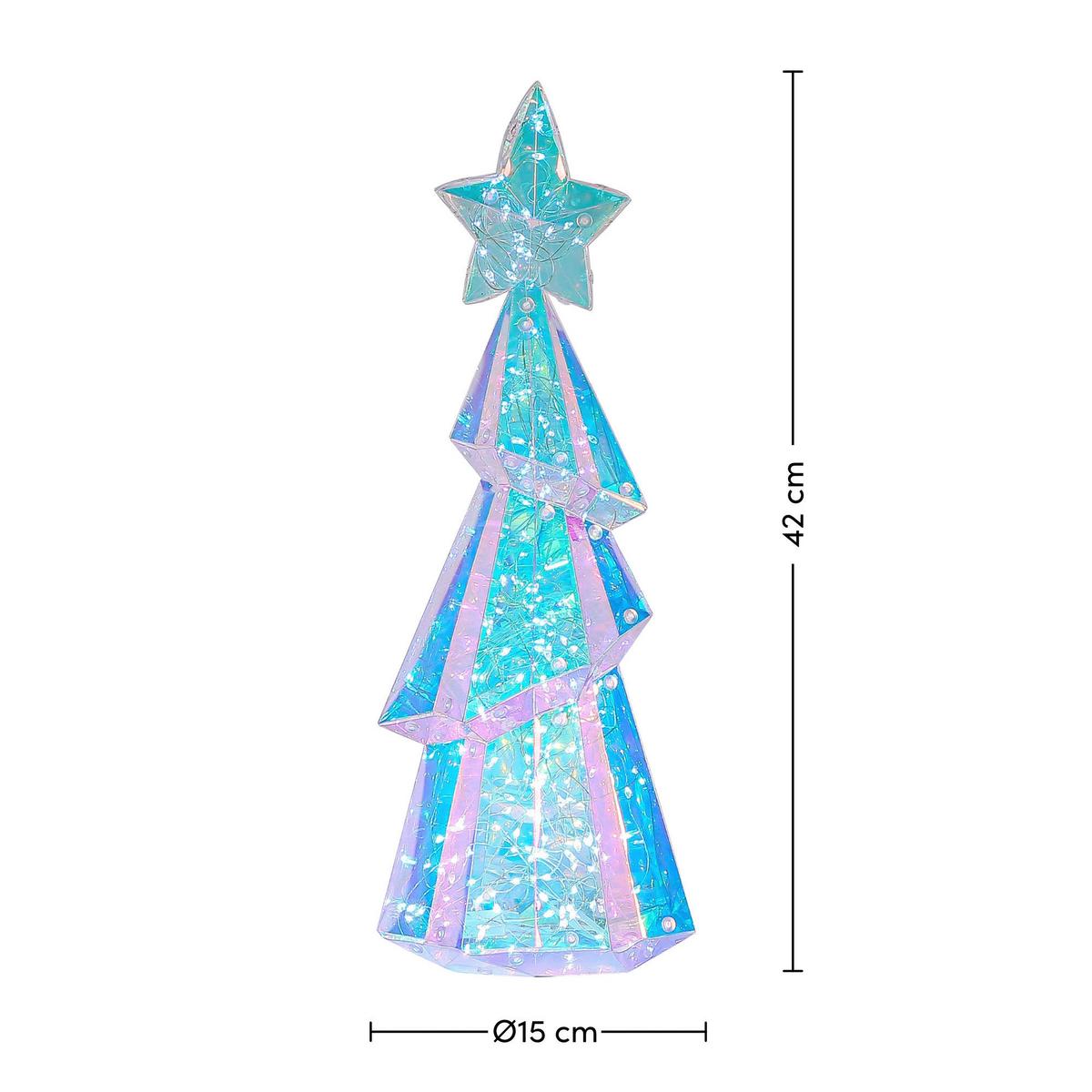 DEKORAČNÍ LED SVÍTIDLO BAUMI - bílá/průhledné, Moderní, plast (44/17/17cm) - Mömax