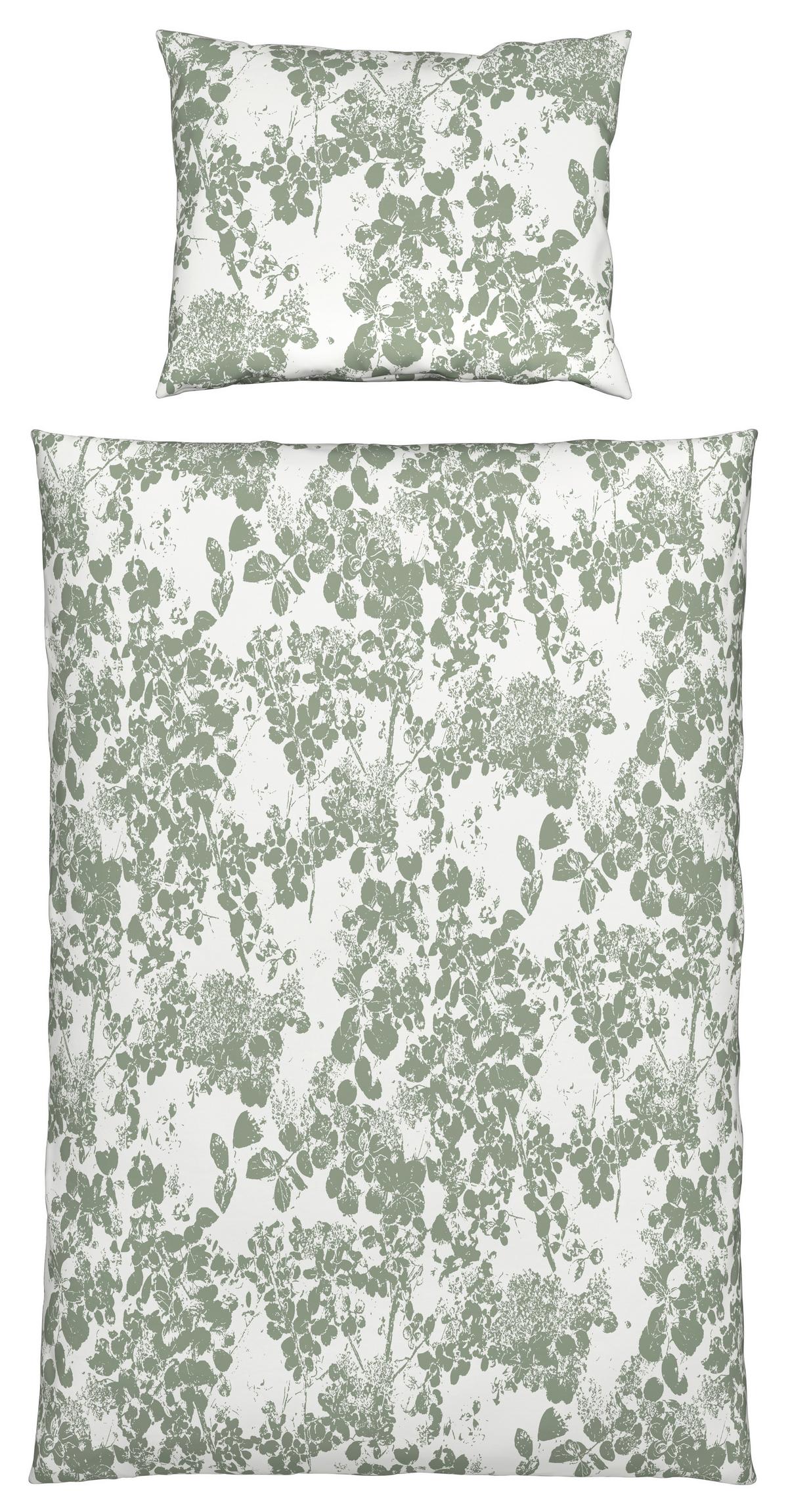 POVLEČENÍ Skuggan, 140/200cm, zelená - šalvějově zelená, Romantický / Rustikální, textil (140/200cm) - Modern Living