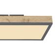 LED-Deckenleuchte Henry L: 80 cm, 1-Flammig, mit Holz - Eichefarben/Opal, MODERN, Holzwerkstoff/Kunststoff (80/20/6,5cm) - Luca Bessoni
