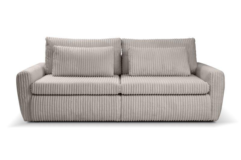 Schlafsofa Mevi Graubraun B: 240 Cm