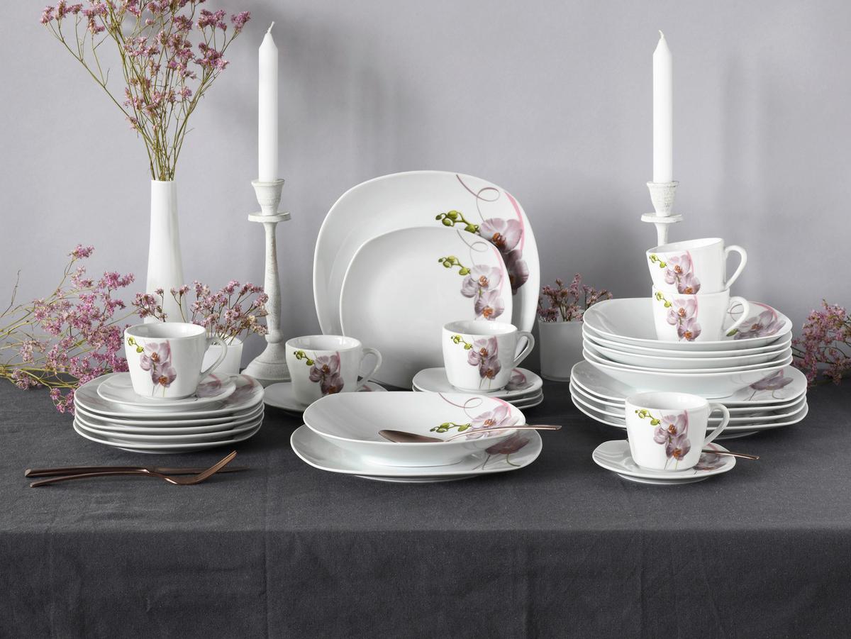 Kombinovaný servis 30-dielny - viacfarebná, Trend, keramika - Creatable