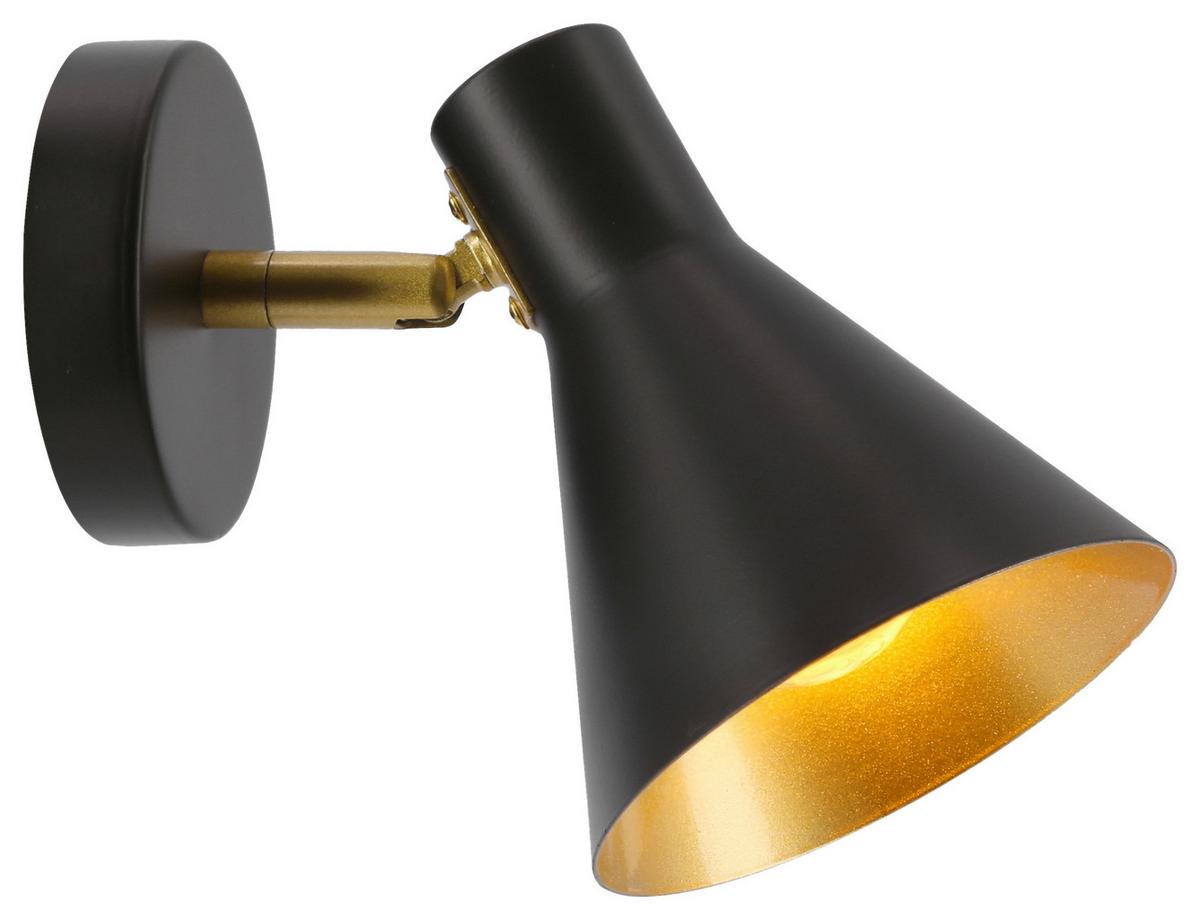 Wandleuchte 21-70968 - Schwarz, Basics, Metall (10/13/14cm)