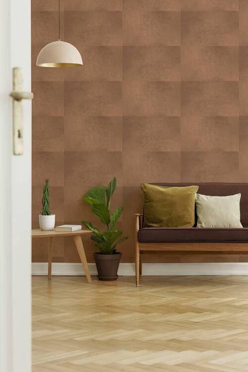 Vliestapete 112044 - Braun, Basics, Papier/Kunststoff (53/1005cm)