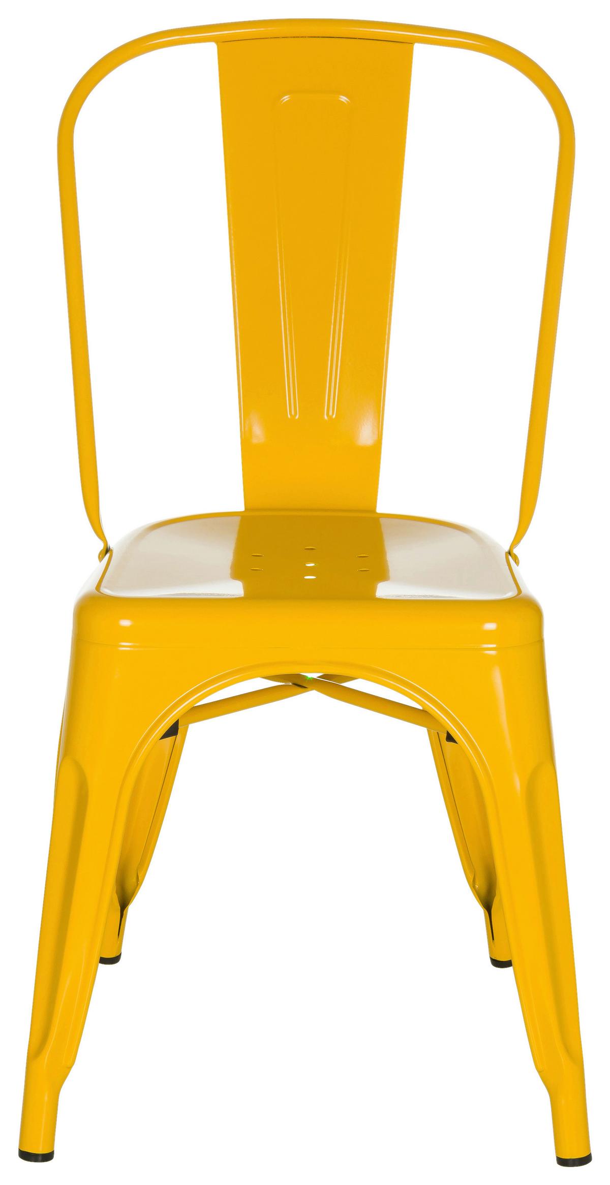 Stuhl Vantaggio Comfort Stapelbar Gelb Bis 150 Kg - Gelb, Basics, Metall (44/84/54cm) - MID.YOU