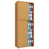 Aktenschrank versperrbar Lona XL Buche Dekor B: 70 cm - Buchefarben, Basics, Holzwerkstoff (70/183/37cm) - MID.YOU
