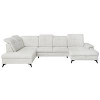 Rohová sedačka SIERRA, levá, béžová žinylka MIU - černá/béžová, Moderní, kov/textil (230/181cm) - Mömax