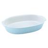 Auflaufform Keramik Classic L/B/H: ca. 33,5/19/5 cm - Blau, KONVENTIONELL, Keramik (33,5/19/5cm) - Creatable