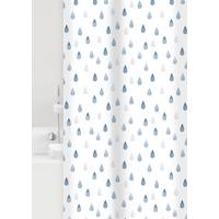 SPRCHOVÝ ZÁVĚS D1035-098409006 - bílá/modrá, Basics, plast (180/200cm) - Grund