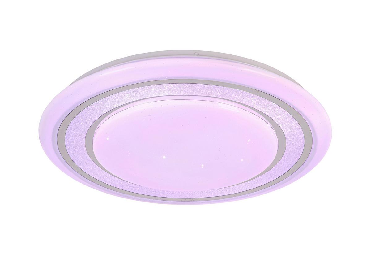 STROPNÍ LED SVÍTIDLO GIESBERT - bílá/barvy chromu, Moderní, kov/plast (55/8cm) - Premium Living