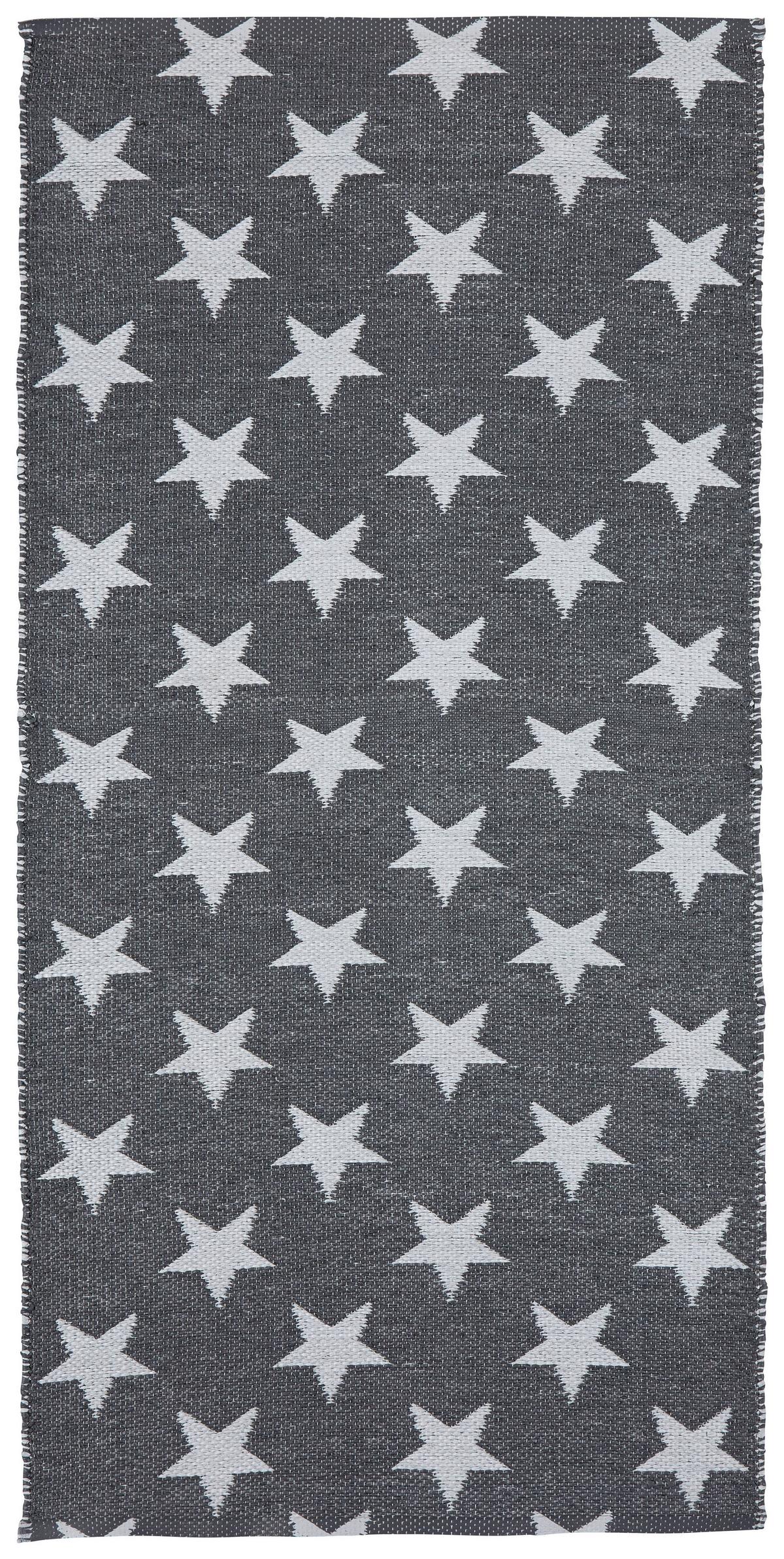 Vonkajší koberec  "Stars" ca. 70x140 cm, sivá, biela - sivá/biela, Modern, textil (70/140cm) - Bessagi Garden