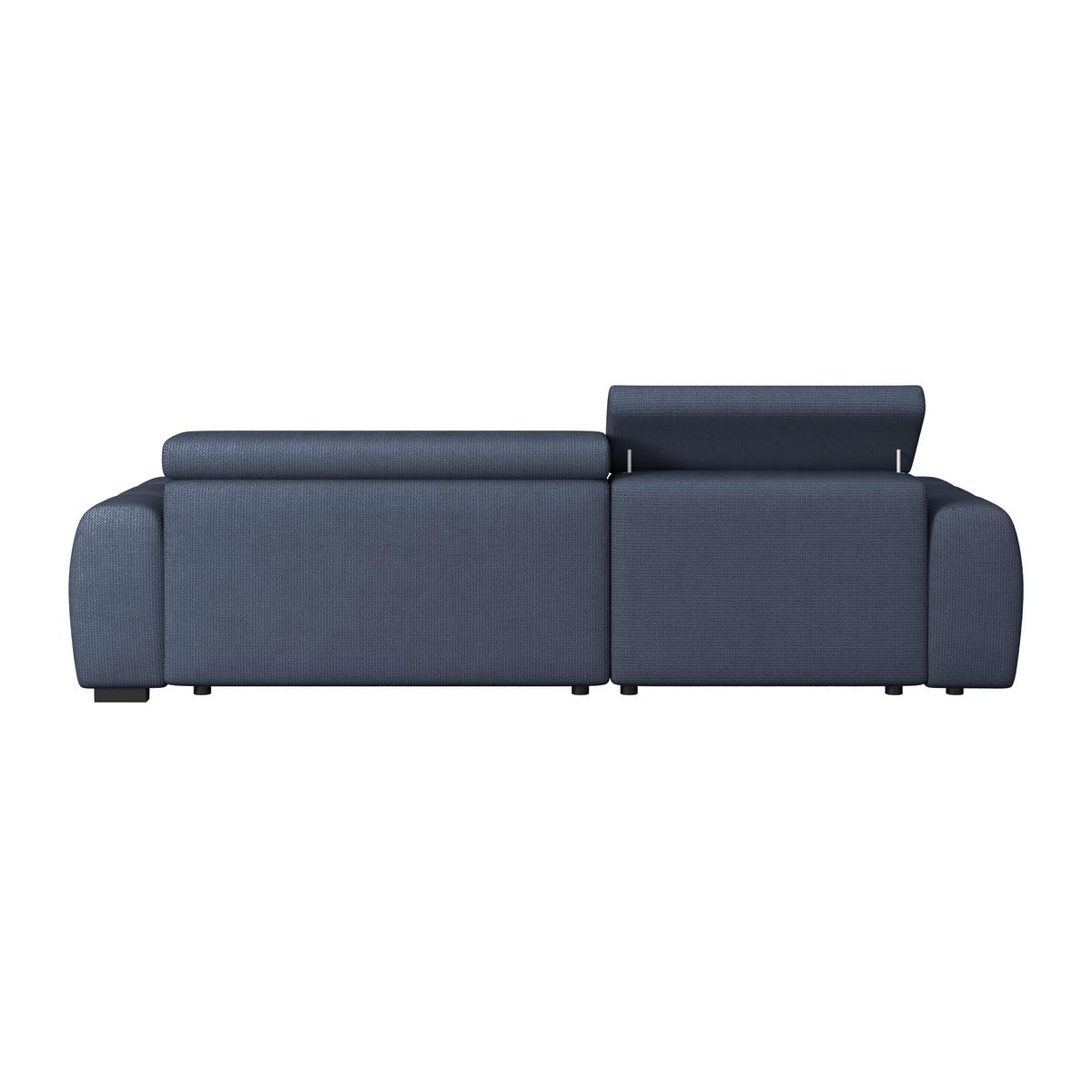 Ecksofa Fargo S Blau, B: 168cm - Blau/Schwarz, Trend, Textil (168/285cm)