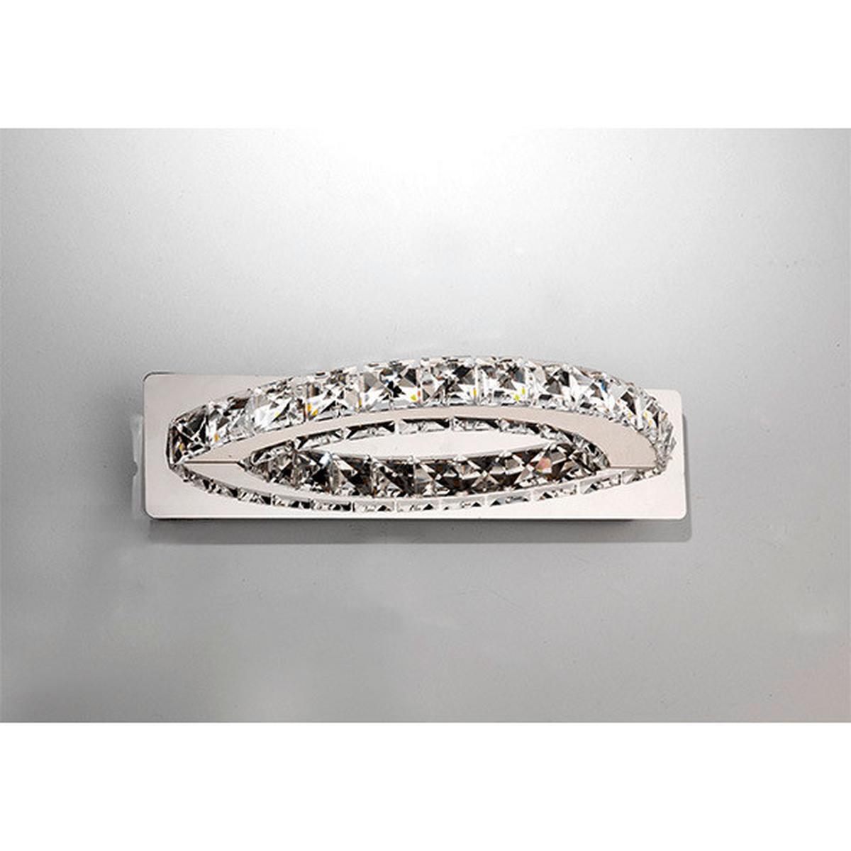 Led-wandleuchte 4809/ap - Chromfarben, Design, Metall (27/13/7cm)