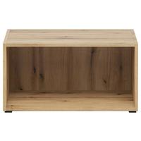 Regal 1 Fach, B: 64 cm Sixty-Four, Eichefarben - Eichefarben/Schwarz, Trend, Holzwerkstoff (64/32/33cm)